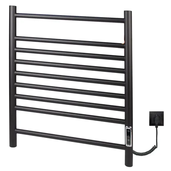 Полотенцесушитель электрический E2.L.50x60.L9.R.Lines (timer) МУАР Black